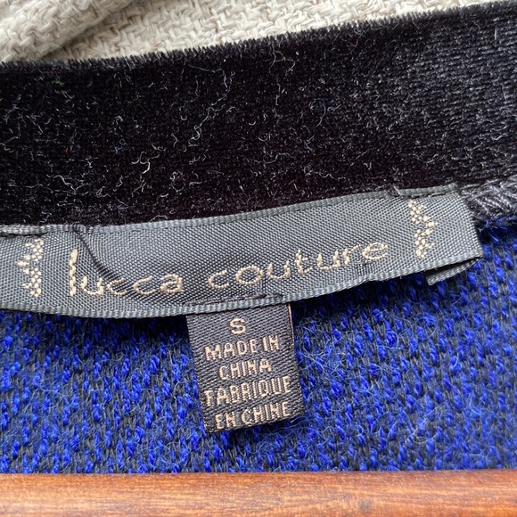 Luca Couture blue ladies top/sweater size small. - Picture 10 of 15